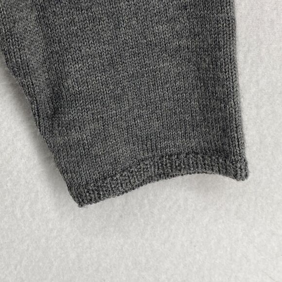 FISHER FOUND Sweater S EILEEN FISHER Patchwork Crafted Jumper Crochet Gray USA - Picture 7 of 13